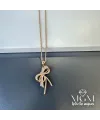 Zirkon Taşlı Fiyonk Kolye - Kl0021
