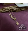 Zirkon Taşlı Kelebek Detaylı Kolye - Kl0012