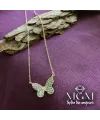 Zirkon Taşlı Kelebek Kolye - Kl0009
