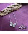 Zirkon Taşlı Kelebek Kolye - Kl0009-b