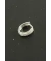 Zirkon Taşlı Lüks Çelik Kulak Burun Piercing 1 Adet