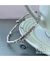 Zirkon Taşlı Nazar Boncuğu Bileklik - Kbl0027