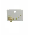   Zirkon Taşlı Pirinç Altılı  Kombin Küpe - Kp00647
