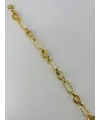    Zirkon Taşlı Pirinç Bileklikler 17+4 Cm  - Kbl0383