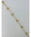    Zirkon Taşlı Pirinç Bileklikler 17+4 Cm  - Kbl0385