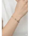    Zirkon Taşlı Pirinç Cm Bileklik 17+2 Cm  - Kbl0387