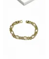    Zirkon Taşlı Pirinç Cm Bileklik 17+2 Cm  - Kbl0396