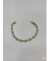    Zirkon Taşlı Pirinç Cm Bileklik 17+2 Cm  - Kbl0402