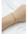    Zirkon Taşlı Pirinç Cm Bileklik 17+2 Cm  - Kbl0416