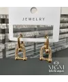 Zirkon Taşlı Pirinç Küpeler - Kp00134
