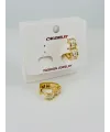   Zirkon Taşlı Pirinç Küpeler - Kp00442