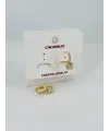   Zirkon Taşlı Pirinç Küpeler - Kp00470
