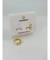   Zirkon Taşlı Pirinç Küpeler - Kp00478