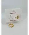   Zirkon Taşlı Pirinç Küpeler - Kp00483
