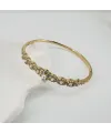 Zirkon Taşlı Pirinç  Xuping Bileklik 5.8 Mm - Kbl0206