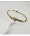 Zirkon Taşlı Pirinç  Xuping Bileklik 5.9 Mm - Kbl0199