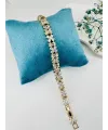    Zirkon Taşlı Pirinç Zirkon Bileklikler 17+2 Cm  - Kbl0224