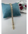    Zirkon Taşlı Pirinç Zirkon Bileklikler 17+2 Cm  - Kbl0252