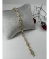    Zirkon Taşlı Pirinç Zirkon Bileklikler 17+2 Cm  - IEG0318