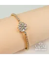 Zirkon Taşlı Pirinç Zirkon Bileklikler 17+2,5 Cm - IEG0036