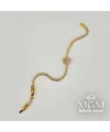 Zirkon Taşlı Pirinç Zirkon Bileklikler 17+2,5 Cm - IEG0036