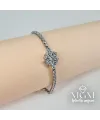 Zirkon Taşlı Pirinç Zirkon Bileklikler 17+2,5 Cm - IEG0037