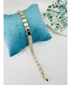    Zirkon Taşlı Pirinç Zirkon Bileklikler 18+2 Cm  - Kbl0236