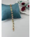    Zirkon Taşlı Pirinç Zirkon Bileklikler 18+2 Cm  - Kbl0267