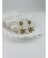 Zirkon Taşlı Pirinç Zirkon Küpe - Kp00311