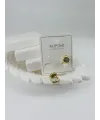Zirkon Taşlı Pirinç Zirkon Küpe - Kp00324