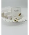 Zirkon Taşlı Pirinç Zirkon Küpe - Kp00330