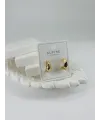 Zirkon Taşlı Pirinç Zirkon Küpe - Kp00344