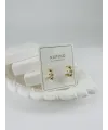 Zirkon Taşlı Pirinç Zirkon Küpe - Kp00347