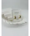 Zirkon Taşlı Pirinç Zirkon Küpe - Kp00348