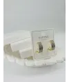 Zirkon Taşlı Pirinç Zirkon Küpe - Kp00353