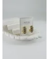 Zirkon Taşlı Pirinç Zirkon Küpe - Kp00360
