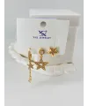 Zirkon Taşlı Üçlü Kombin Küpe - Kp00050