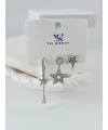 Zirkon Taşlı Üçlü Kombin Küpe - Kp00064
