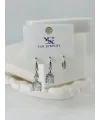 Zirkon Taşlı Üçlü Kombin Küpe - Kp00082