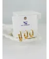 Zirkon Taşlı Üçlü Kombin Küpe - Kp00371