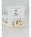 Zirkon Taşlı Üçlü Kombin Küpe - Kp00373