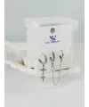 Zirkon Taşlı Üçlü Kombin Küpe - Kp00374
