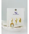 Zirkon Taşlı Üçlü Kombin Küpe - Kp00376