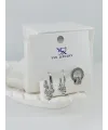 Zirkon Taşlı Üçlü Kombin Küpe - Kp00382