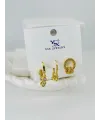 Zirkon Taşlı Üçlü Kombin Küpe - Kp00383
