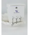 Zirkon Taşlı Üçlü Kombin Küpe - Kp00386
