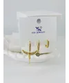 Zirkon Taşlı Üçlü Kombin Küpe - Kp00395