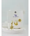 Zirkon Taşlı Üçlü Kombin Küpe - Kp00400
