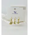 Zirkon Taşlı Üçlü Kombin Küpe - Kp00412