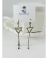 Zirkon Taşlı Üçlü Kombin Küpe - Kp00425